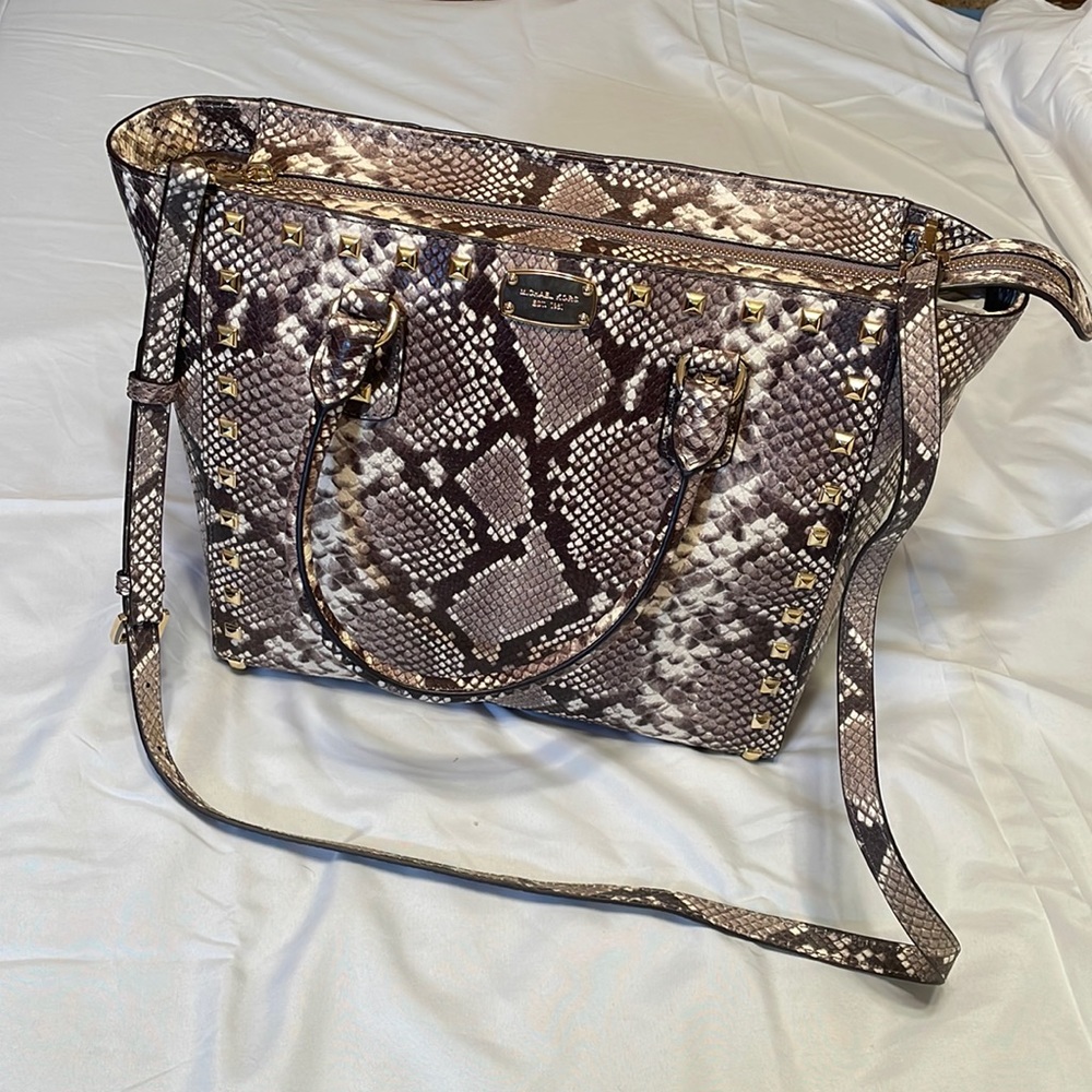 Michael Kors Sandrine Studded Embossed Leather Large Tote - NWT